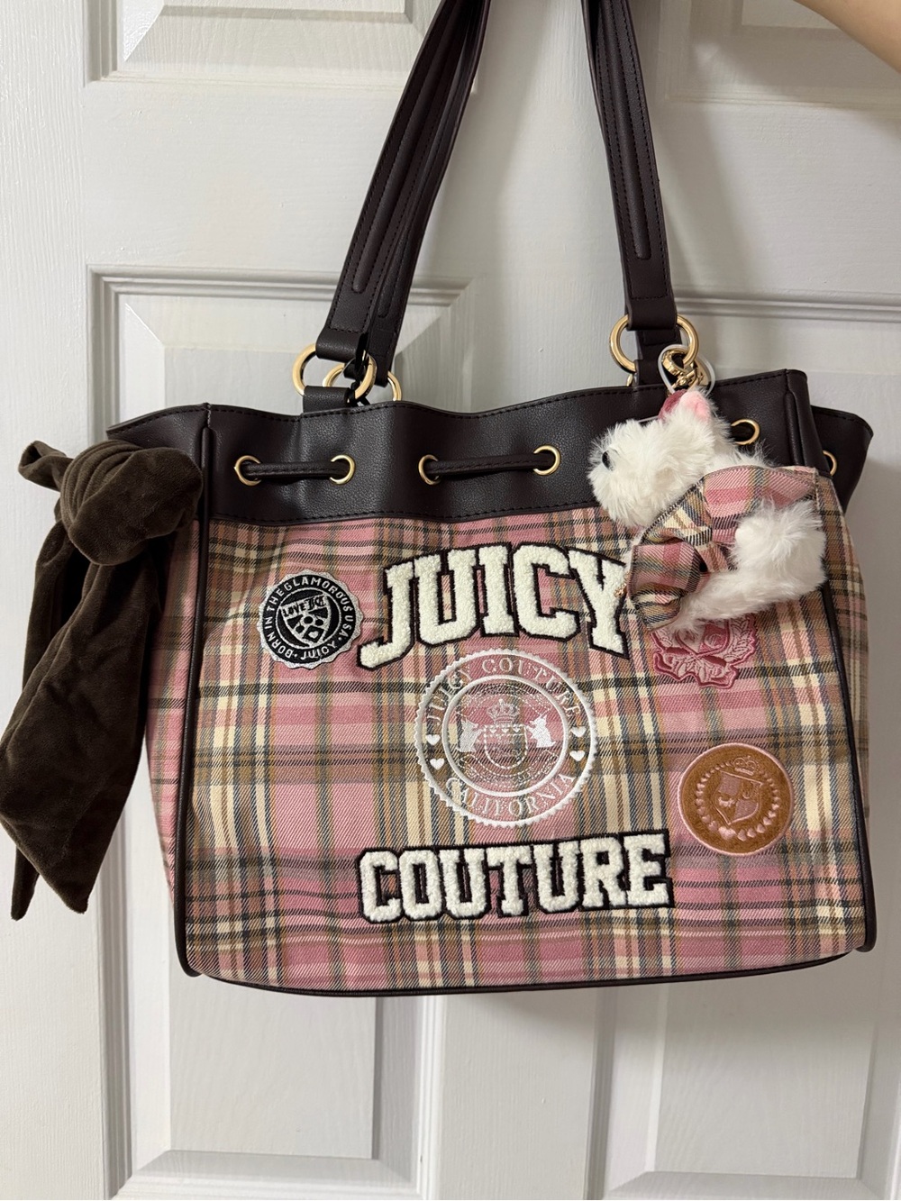 NWT Juicy Couture Varsity Tote Pink Daydreamer Bag